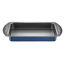 lakeland Non Stick Traybake Brownie Baking Tin with Portion Guidelines, 10" x 8"