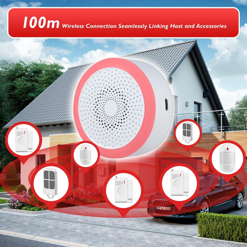 KERUI WiFi Alarm Home Security System, Wireless Alarm System with