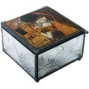 4 Inch Klimt - The Kiss Decoration Clear Glass Decoration Trinket Box