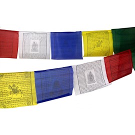 GURU SHOP Tibetan Prayer Flags 25 Pennants 8 m/Viscose Synthetic Size: 1 Piece
