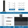 Muzata Cable Railing Post Aluminum Post 39"x3"x3" Undrilled Top Mount