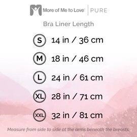 More of Me to Love Organic Bra Liner 4 Pack Cotton (Pearl, Blush, Stone, Faw), White, pink, grey, beige