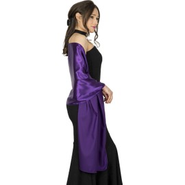 BlackButterfly Satin Shawl Bridesmaid Wedding Wrap Scarf (Indigo)