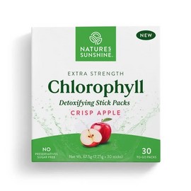 Nature's Sunshine Extra Strength Chlorophyll Crisp Apple 30 Stick Packs