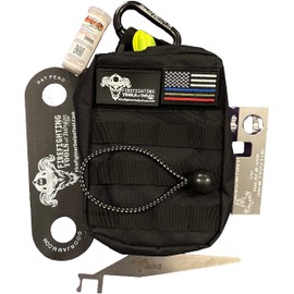 Ultimate Firefighter Kit - First Responder Webbing and Tool Kit (24 feet of 1 inch Tubular Webbing w/Non Locking 22kn Kong Carabiner)