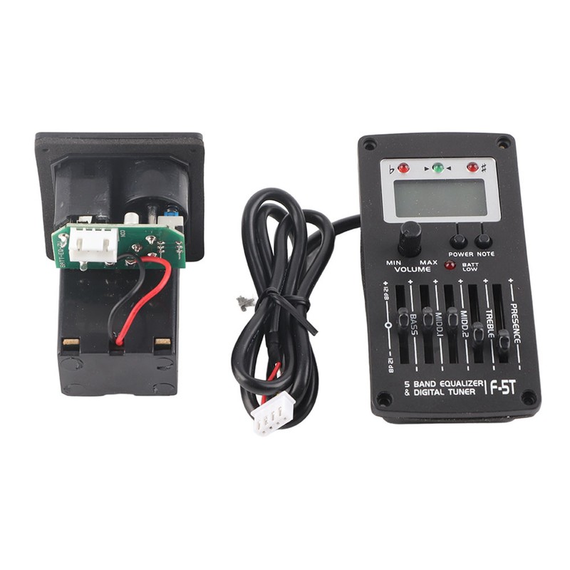 F‑5T 5 Band EQ Equalizer Pickup Tuner for Acoustic Guitar