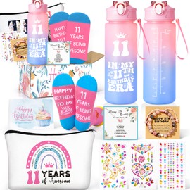 11th Birthday Gifts for Girls, Birthday Gifts for 11 Year Olds Girls Daughter, Cute Presents for 11 Year Old Girl, Niece, Granddaughter, Sister, Friend, Teens, 11th Girl Bday Decorations