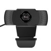 Webcam 1080p Black Computer Office Camera Builtin Microphone Free Drive