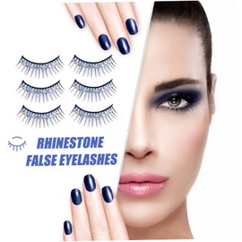 BIUDECO 5pairs Lash Clusters Latin Dance Art Eyelashes Stage Performance Cosplay Lashes