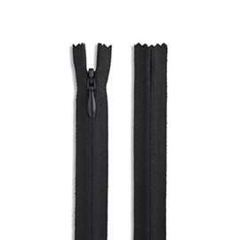 Invisible Nylon Black Zipper (Black 7")
