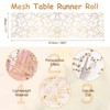 sourcing map Gold Tone Table Runner Roll, 11" x 30
