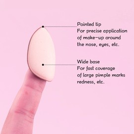 5 Borlas para Dedos, Mini Borlas para Polvos, Triángulo Facial, Brochas de Maquillaje para Polvos Sueltos, Polvos Minerales para Corrector BB Cream, Sombra de Ojos, Herramientas de Maquillaje de Belle