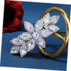 FOMIYES 3pcs Rhinestones Hair Clip Wedding Hairpin Crystal Barrette Hair