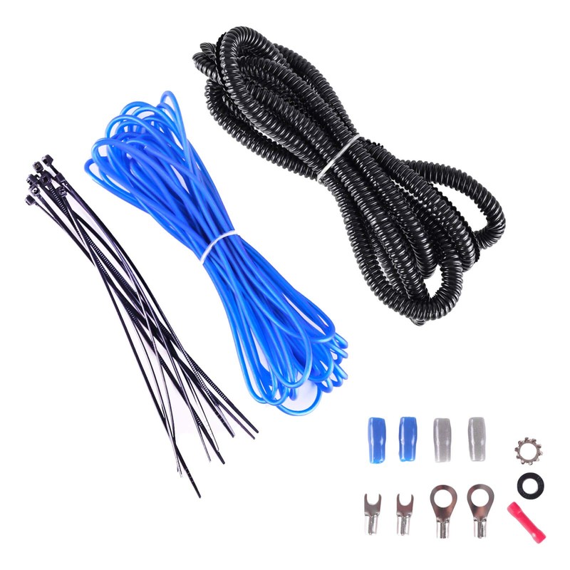 Skar Audio 8 Gauge OFC Complete Amplifier Installation Wiring Kit,