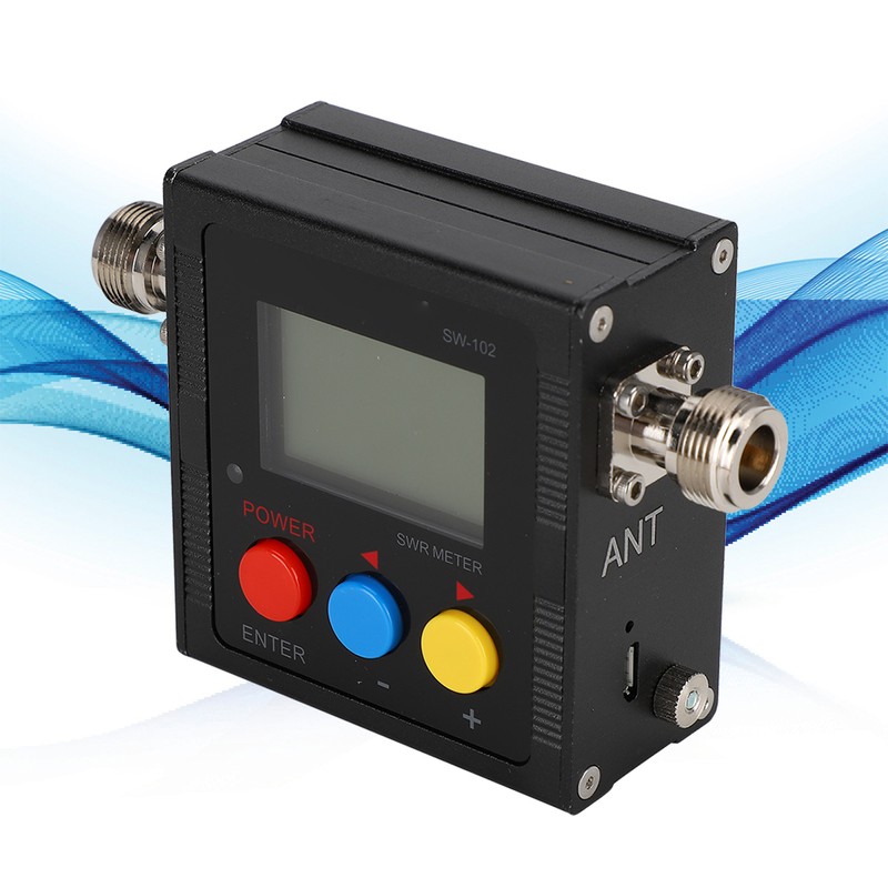 SW102 Metal Portable UV Double Digital Display Antenna Frequency Tester