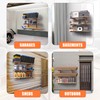 Lumber Rack Wall-Mounted Lumber Storage Rack, Heavy Duty Wood Storage