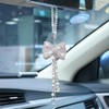 Lagnlnaoy Rhinestone Car Pendant Rear View Mirror Hanging Interior Styling