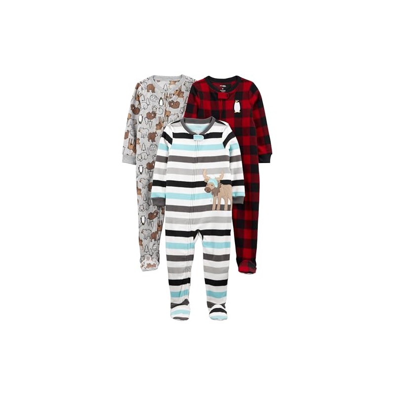 Simple Joys by Carter's Toddler Boy's 3-Pack Flame Resistant Fleece