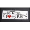 Honda I love my EJ8 Civic Coupe 96-00 Sticker decal