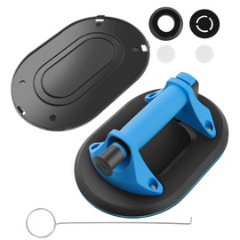 1 Pack New Upgrade Oval Heavy Duty Vacuum Suction Cup to Lift Large Glass,9.8 Inch Powerful Glass Suction Cup with 350 LBS Load Capacity,Industrial Suction Cups for Transport Glass Window Tile Granite