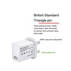 5V 3A 15W White USB Charger, UK Usb Plug, USB-A