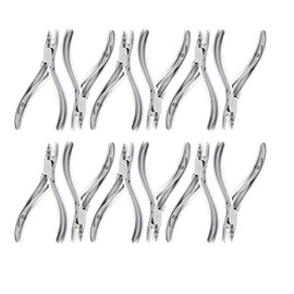 AAProTools 12 Piece Professional Linkies Microring Opener Tool for Hair Extension Removal Stainless Steel DP-30