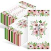 100PCS Pink Floral Religious Paper Napkins 3 Ply Blessed Cross