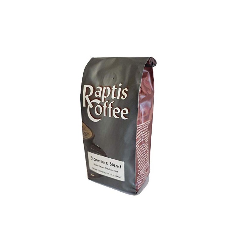 Raptis Coffee Roasters Signature Blend Ground Coffee 12oz bag