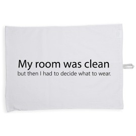 Hippowarehouse My Room was Clean but Then I had to Decide What to wear Tea Towel Eco Printed Dish Cloth Kitchen accessory 50cmx70cm 100% Cotton
