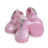 Hdwk&Hped Small Dog Boots, Breathable Mesh Summer Dog Shoes Pink