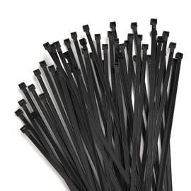 Black Zip Ties Heavy Duty 12 Inch, 50 PCS, 50lb, Cable Ties, Self-locking Wire ties for indoor and outdoor use, by Aroono
