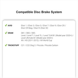 Top Brake Disc Bike Brake Pads for Sram Level T,TL, Level Ultimate B1, Avid Elixir 1 3 5 7 9 R ER CR Mag Sram XX,X0,XXWC DB1,3,5