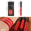 Erinde Matte Velvet Lipstick Set, Non-Stick Cup Red Lipstick, Light