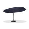 PURPLE LEAF 15ft Patio Market Umbrella with Base Included Double-Sided