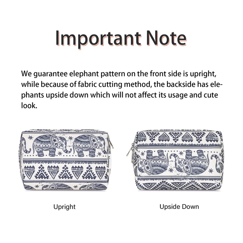 Large Makeup Bag Zipper Pouch Travel Cosmetic Organizer for Women