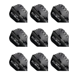 RED DRAGON Professional Player Gian van Veen Hardcore Shape No. 6 Extra Thick - 100 Micron - Dart Flights 3 Sets Per Pack (9 Dart Flights in total)
