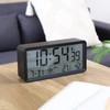 Fuji Boeki Radio-controlled Digital Table Clock, Large, Black 60693