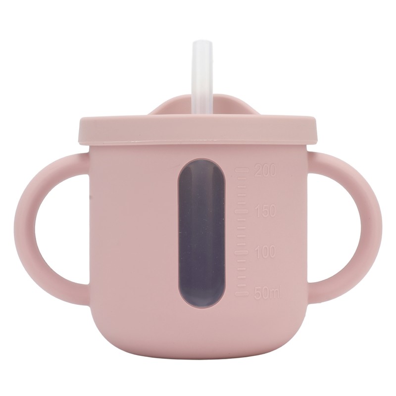 Silicone Sippy Cups Double Handles Lightweight Toddler Training Cup with