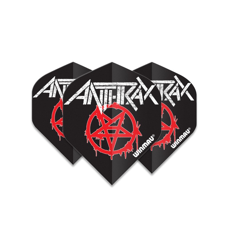 Winmau Rock Legends Anthrax Logo Dart Flights - 10 Sets