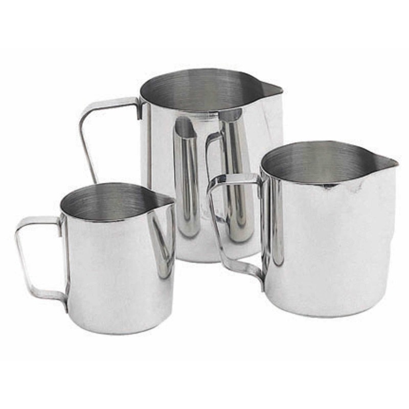 KitchenCraft KCJUGMD Milk Jug, Stainless Steel, 600 ml, Silver