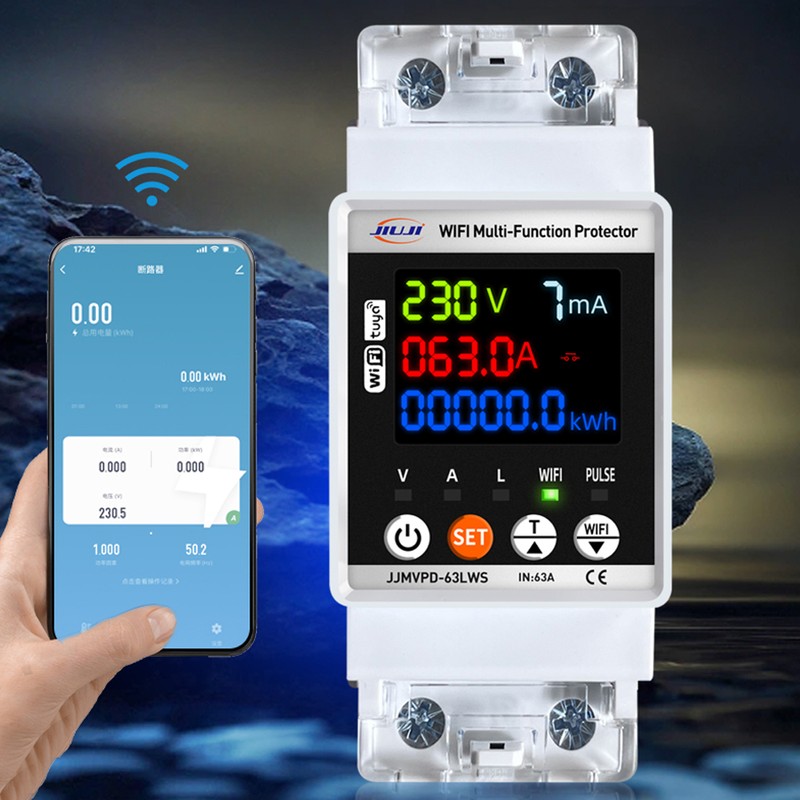 Tuya WiFi Automatic Reclosuring Protector Intelligent Circuit Breaker Single Phase