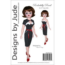 Rockabilly Doll Clothes Sewing Pattern for 21" Madame Alexander Cissy Doll