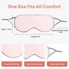 Double-Sided Sleep Mask 2 Pack, Warm Cool Two-Side Design, Soft