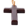 Gorise Handcrafted Wooden Cross Pendant Wooden Cross Hanging Ornament for