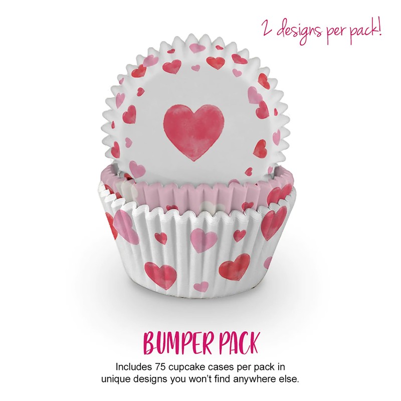 Anniversary House Cupcake Cases, 75 Pieces, Greaseproof Paper Baking Cups,
