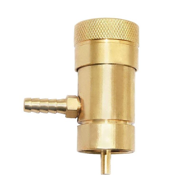 Joywayus Solid Brass Oxygen Regulator Tank Valve Fit Disposable Tanks