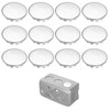 12 PCS Electrical Box Knockout Plugs, 1/2 Inch Round Stainless