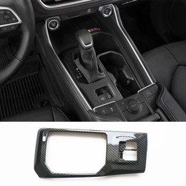 ZiWen Interior Trims Carbon Fiber Style Gear Panel Center Console Cover Accessories for Toyota Grand Highlander 2024 2025 2026 (Gear Panel Carbon Fiber Print)