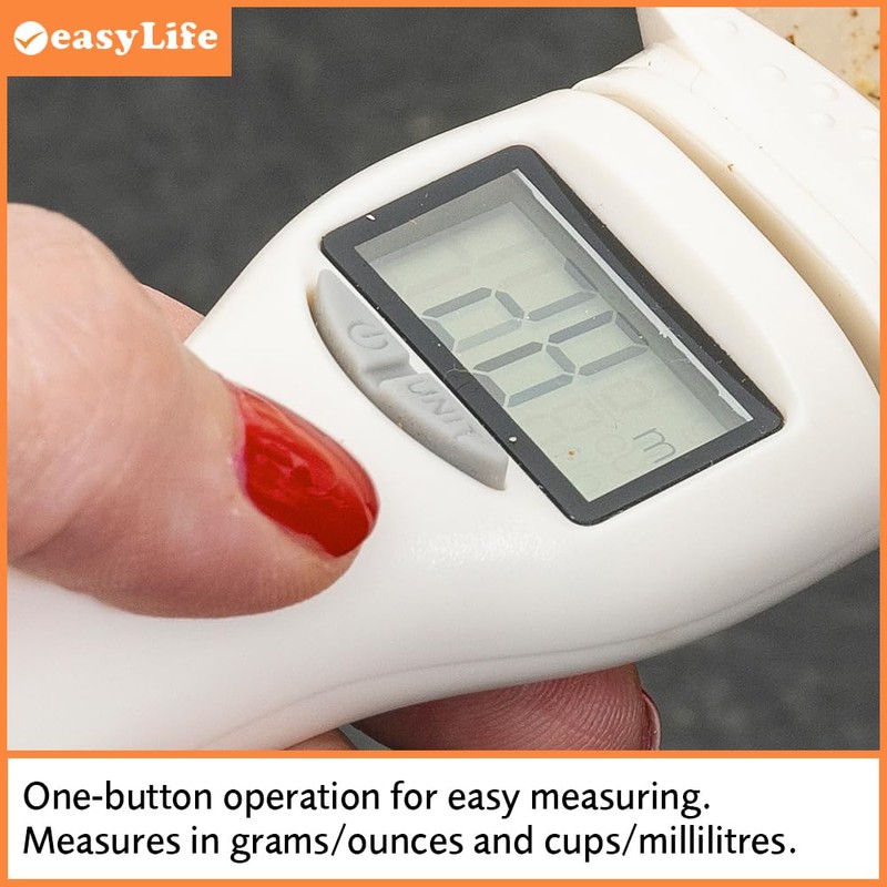 Easylife Digital Measuring Spoon, Digital Scales with Detachable and Dishwasher-Safe