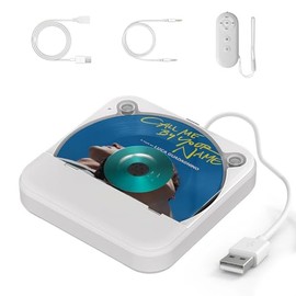 Portable CD Player for Car, External CD-Player for Car Stereo with USB/AUX Connection, CD Players for Home, Plug & Play for Car, Laptop, TV, Android Navigation, Built-in Decoder, Anti-Skip Design